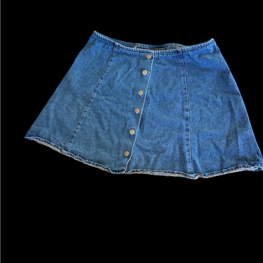 🍀Vintage Blue Mini Skirt Casual